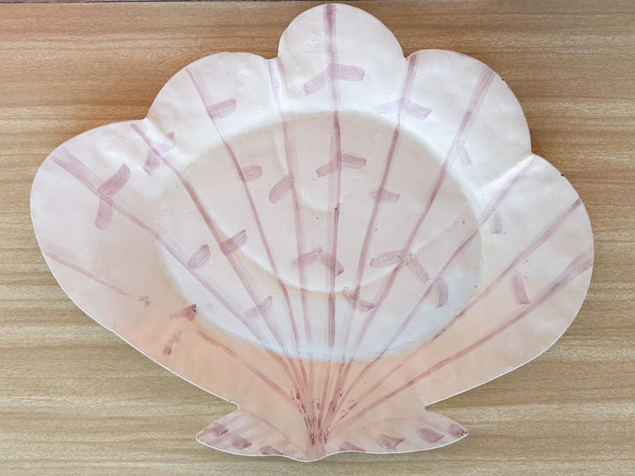 Metal Stripe Shell Platter