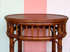 Handsome Round Rattan Side Table