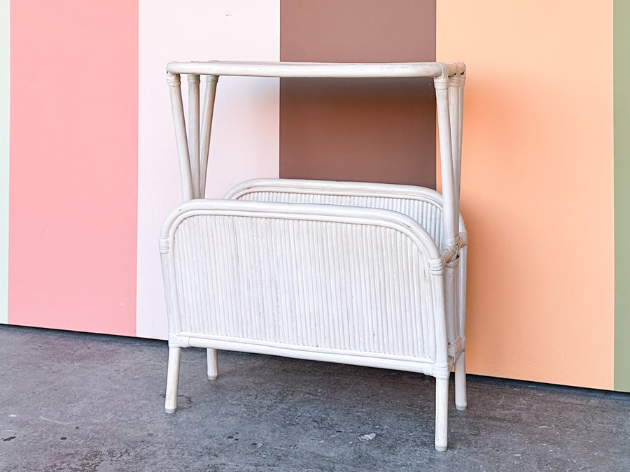Pencil Reed Rattan Side Table