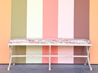 Drexel Metal Faux Bamboo Bench