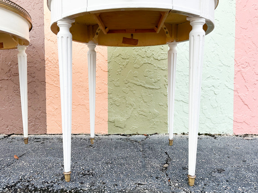 Pair of Baker Louis XVI Style Side Tables