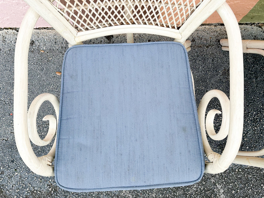 Pair of Coastal Style Balloon Back Chairs
