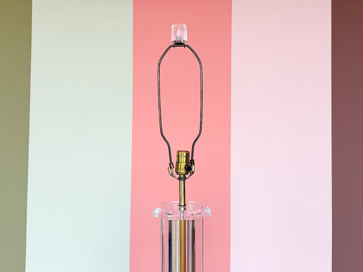 MCM Lucite Table Lamp