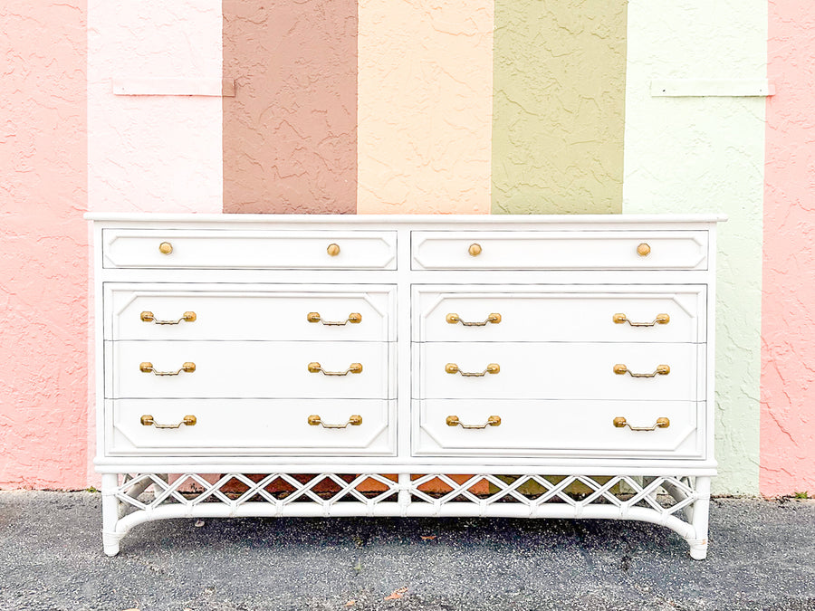 Ficks Reed Faux Bamboo Dresser