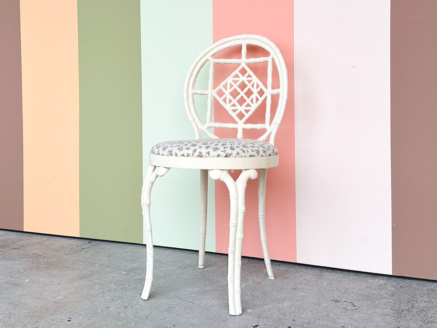 Cute Metal Faux Bamboo Vanity Chair
