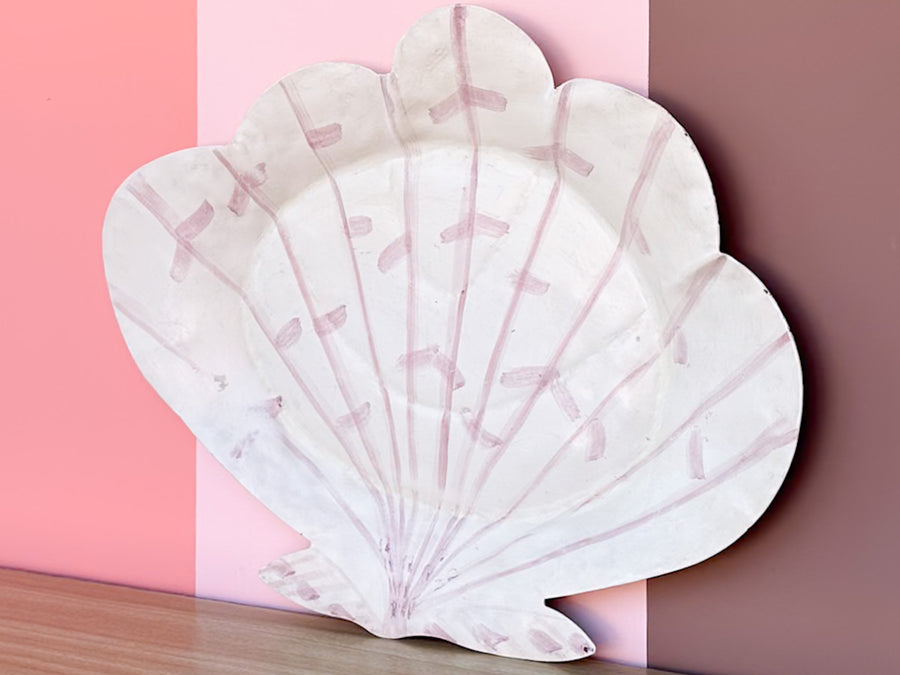 Metal Stripe Shell Platter
