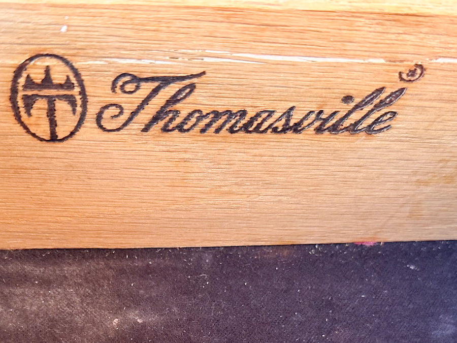 Thomasville Faux Bamboo Bar Cart