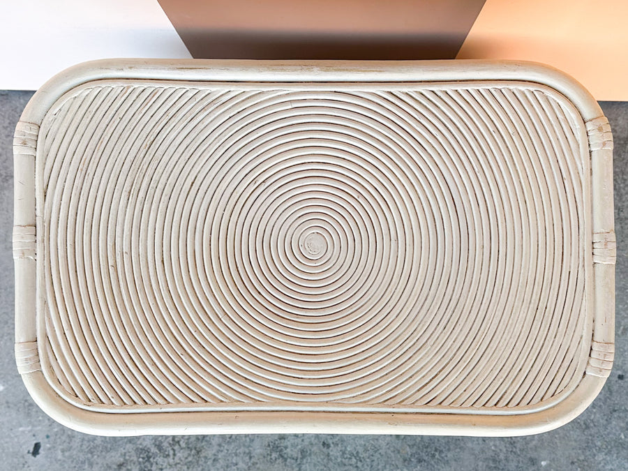 Pencil Reed Rattan Side Table
