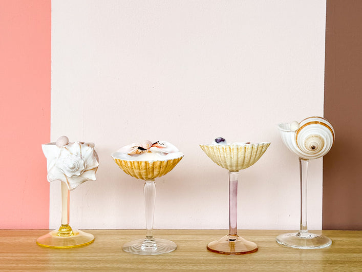 Set of Four Shell Chic Coupes