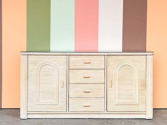 Pencil Reed Rattan Credenza