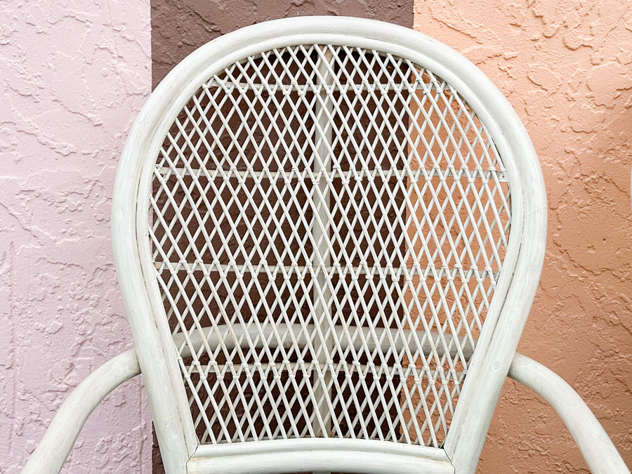 Pair of Coastal Style Balloon Back Chairs