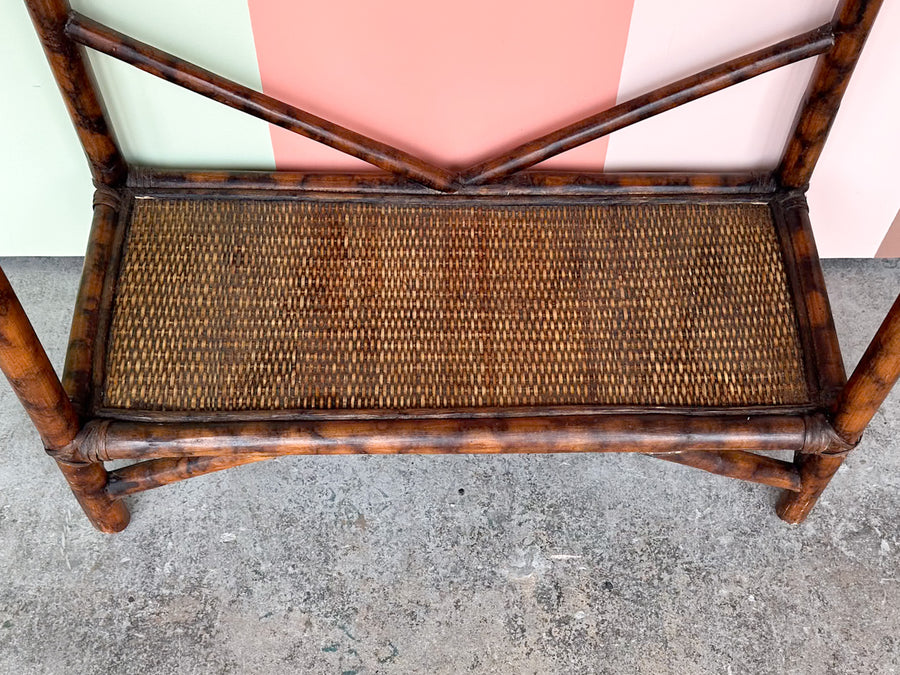 Tortoiseshell Rattan Hall Tree