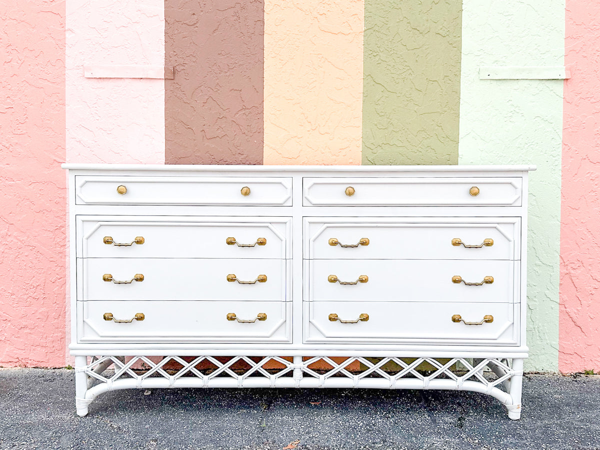 Ficks Reed Faux Bamboo Dresser
