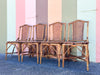 Tortoiseshell Rattan and Cane Dining Set