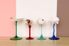 Set of Four Colorful Shell Chic Coupes