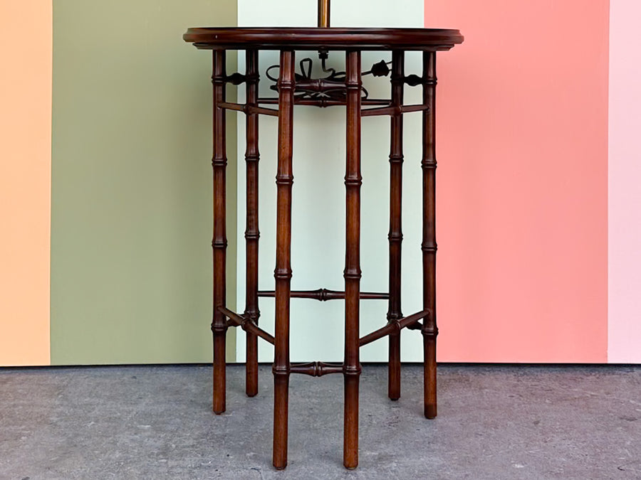 Frederick Cooper Faux Bamboo and Brass Table Lamp