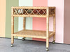 Rattan Wrapped Cart