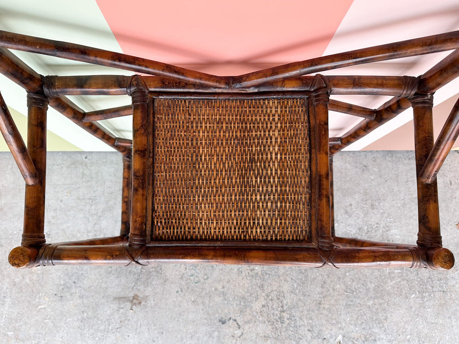 Tortoiseshell Rattan Hall Tree