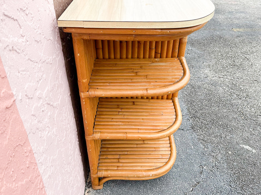 Old Florida Style Bamboo Server