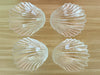 Set of Eight Pressed Glass Shell Bowls