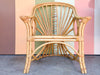 Pair of Cute Coastal Rattan Accent Chairs