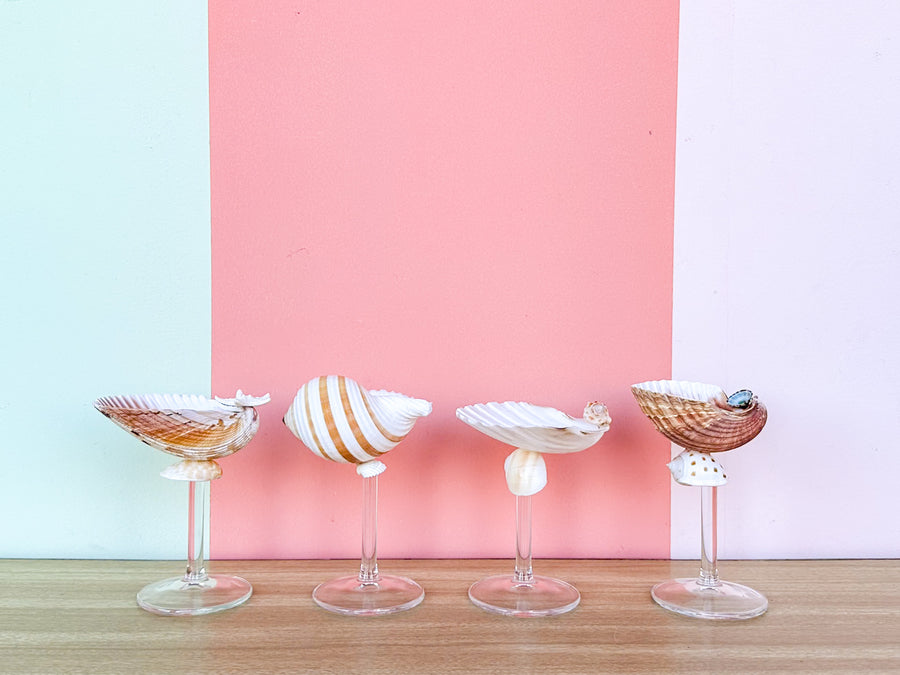 Set of Four Shell Chic Coupes