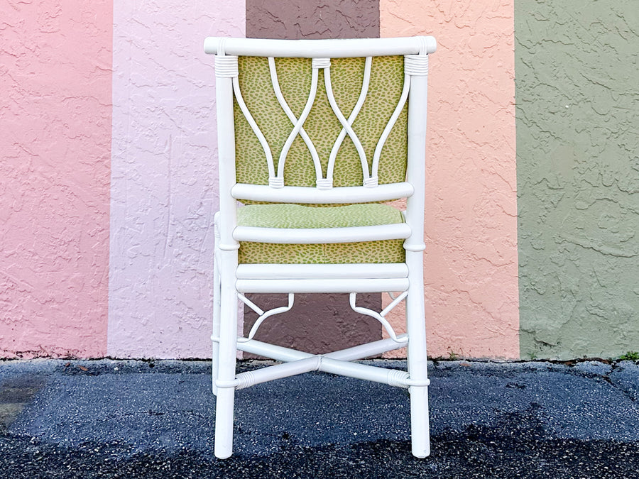 Set of Eight Ficks Reed Rattan Dining Chairs