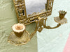 Pair of Petite Brass Koi and Pagoda Mirrors