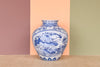Blue and White Chinoiserie Vase