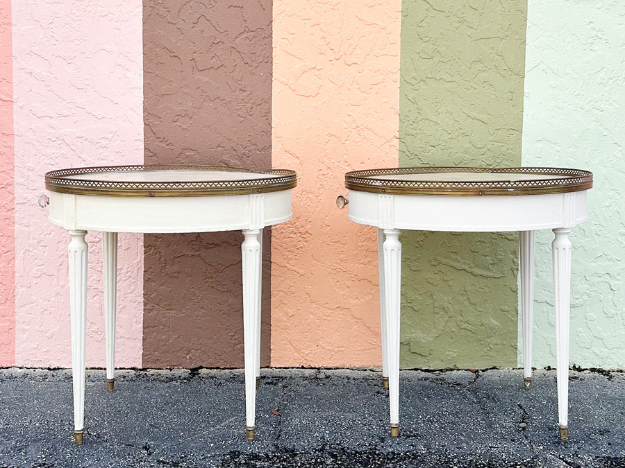 Pair of Baker Louis XVI Style Side Tables