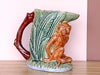 Majolica Style Monkey Pitcher