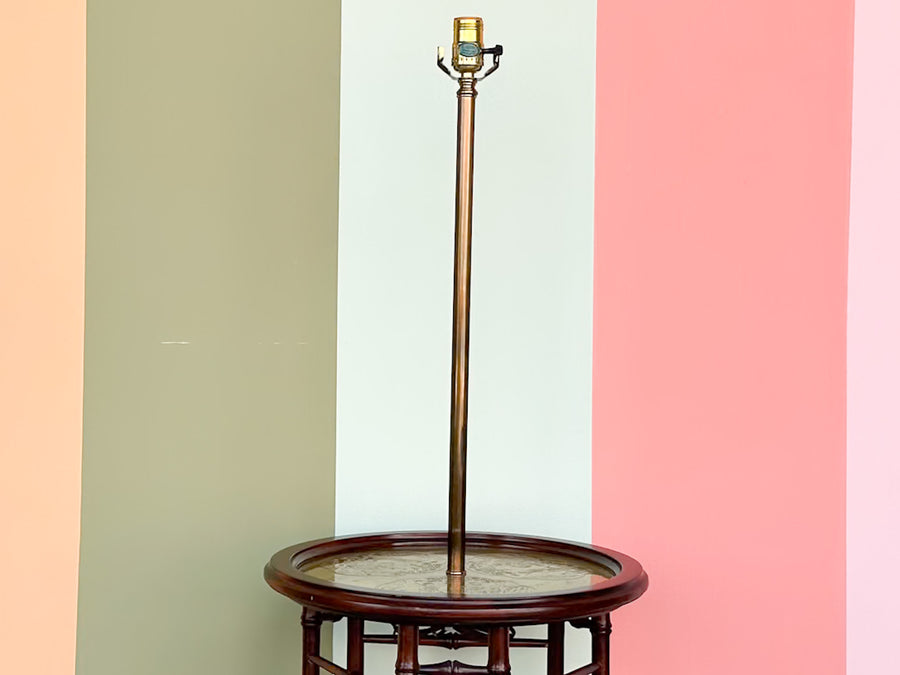 Frederick Cooper Faux Bamboo and Brass Table Lamp