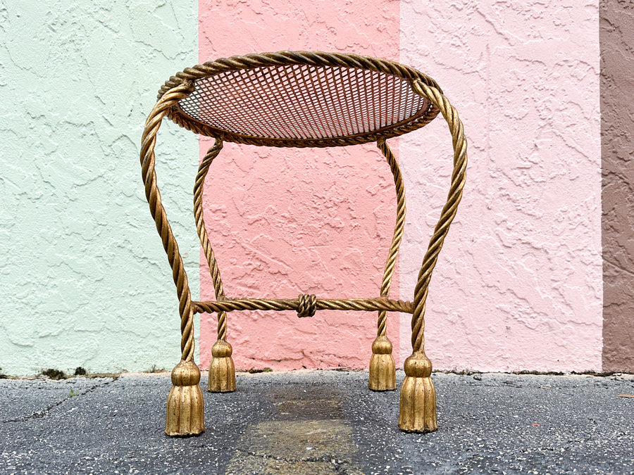 Regency Style Tassel Stool