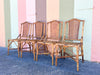 Tortoiseshell Rattan and Cane Dining Set