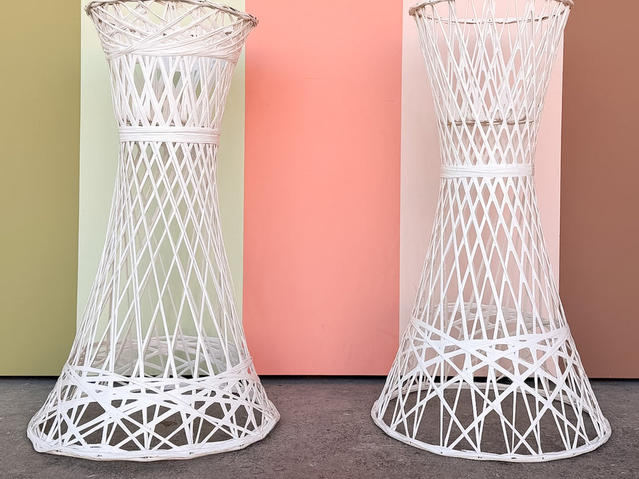 Pair of Webspun Plant Stands