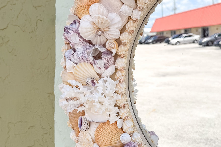 Round Shell Chic Mirror