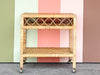 Rattan Wrapped Cart