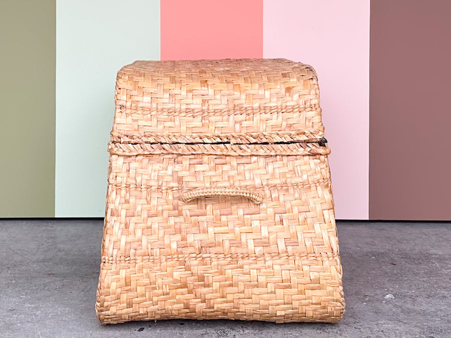 Vintage 1960's Mario Lopez Torres Rattan Trunk