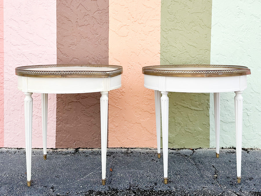 Pair of Baker Louis XVI Style Side Tables