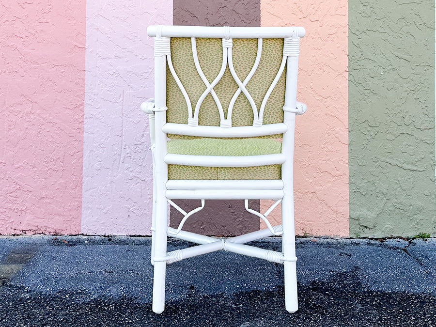 Set of Eight Ficks Reed Rattan Dining Chairs