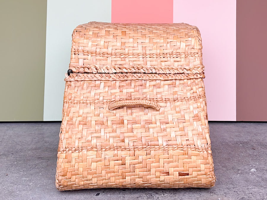 Vintage 1960's Mario Lopez Torres Rattan Trunk