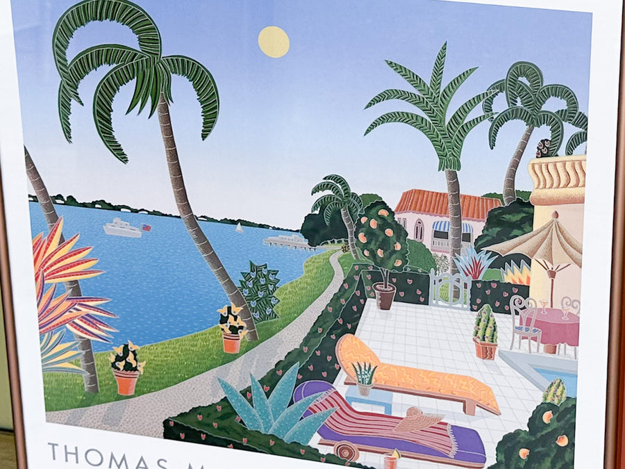 Thomas McKnight Lake Worth Lithograph