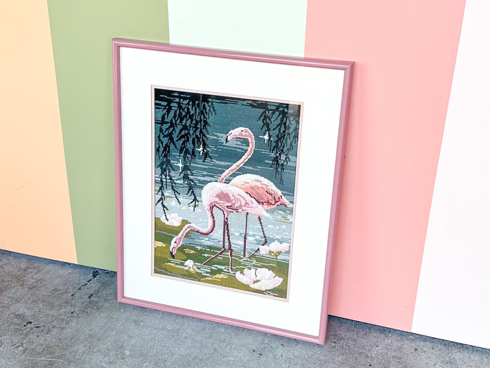 Fab Flamingo Needlepoint