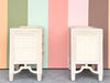 Pair of Coastal Rattan Nightstands