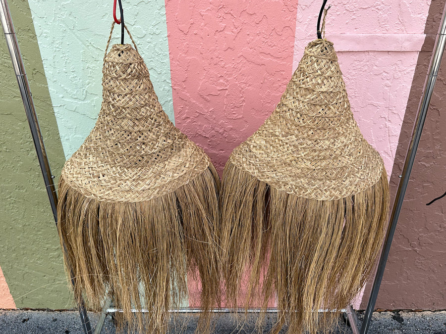 Pair of Kips Bay Show House Island Style Pendants