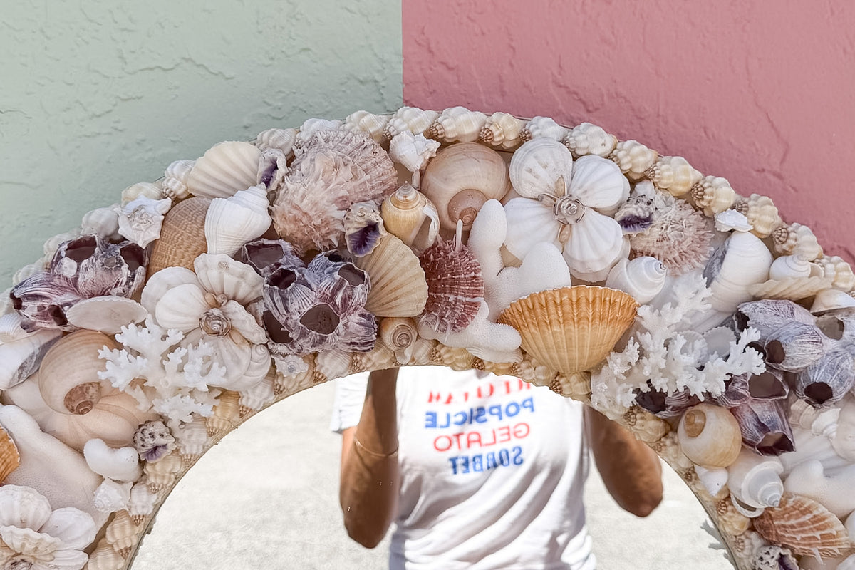 Round Shell Chic Mirror