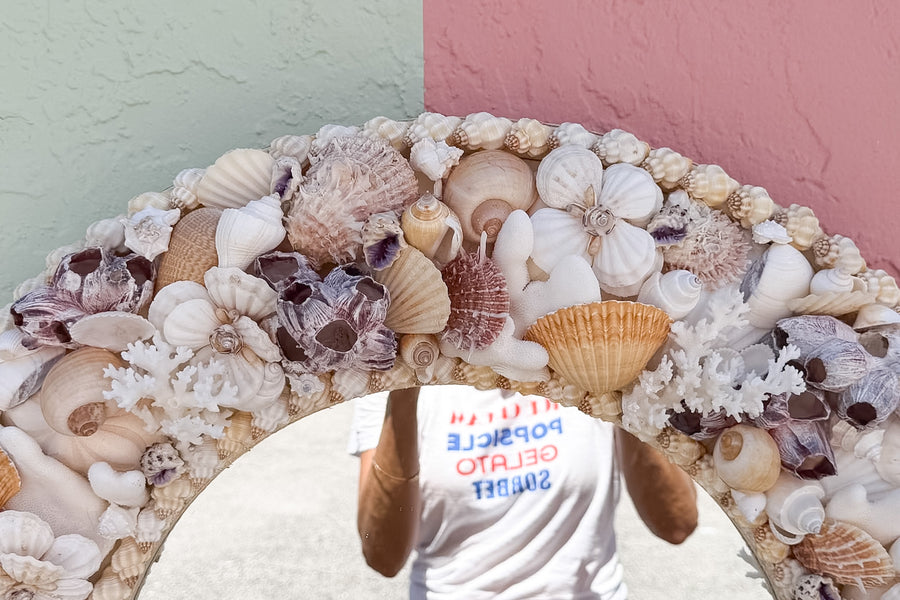 Round Shell Chic Mirror