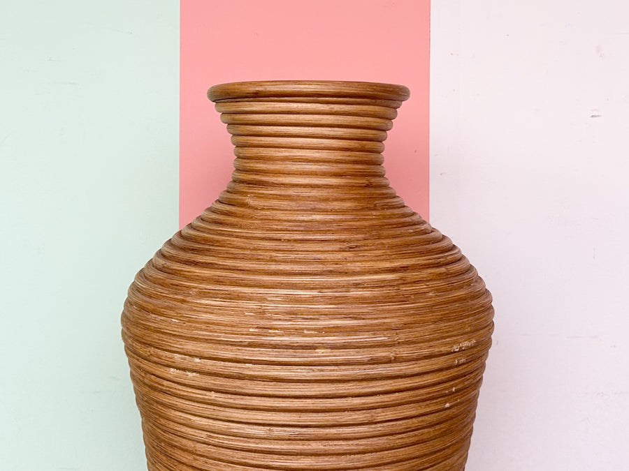 Pencil Reed Rattan Vase