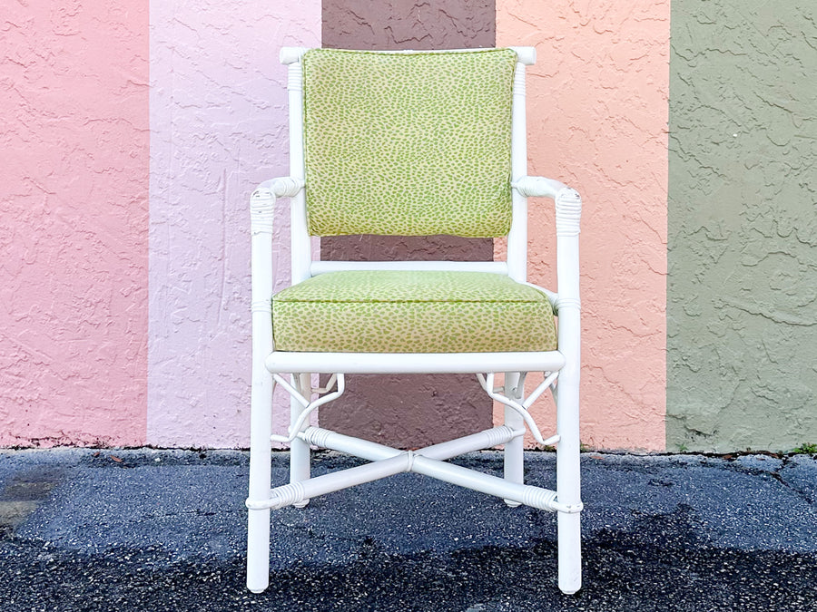 Set of Eight Ficks Reed Rattan Dining Chairs