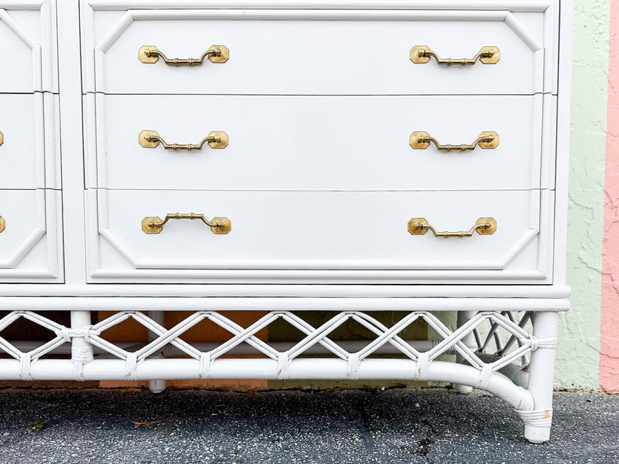 Ficks Reed Faux Bamboo Dresser